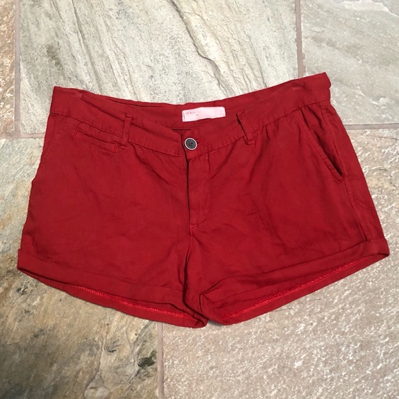 ❤️3 for$20❤️ Red TRF Zara Shorts - Picture 1 of 8